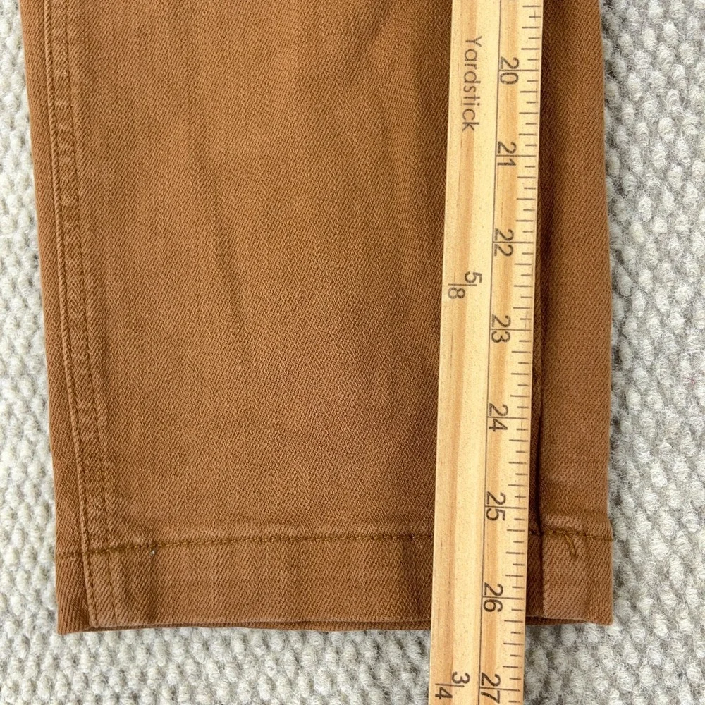 Judy Blue Jeans Women 11 30 Slim Fit Carpenter Brown Denim Straight Work Wear B5